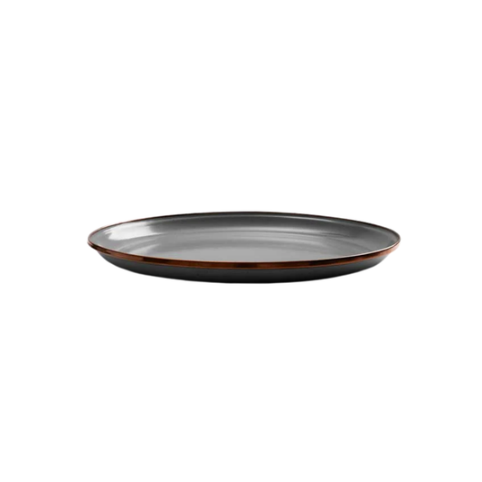 Barebones enamel deep plate side view