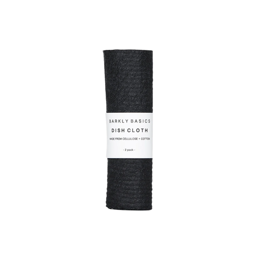 Barkly Basics Swedish dish cloth 2 pack rolled up in packaging front view 