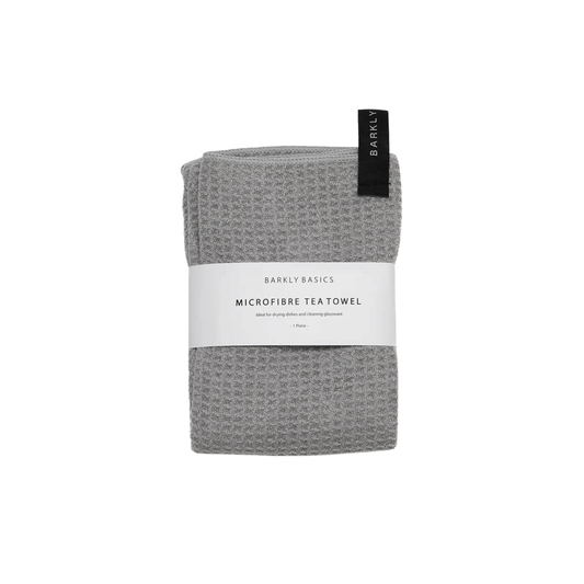 Barkly Basics microfibre towel grey in packaging