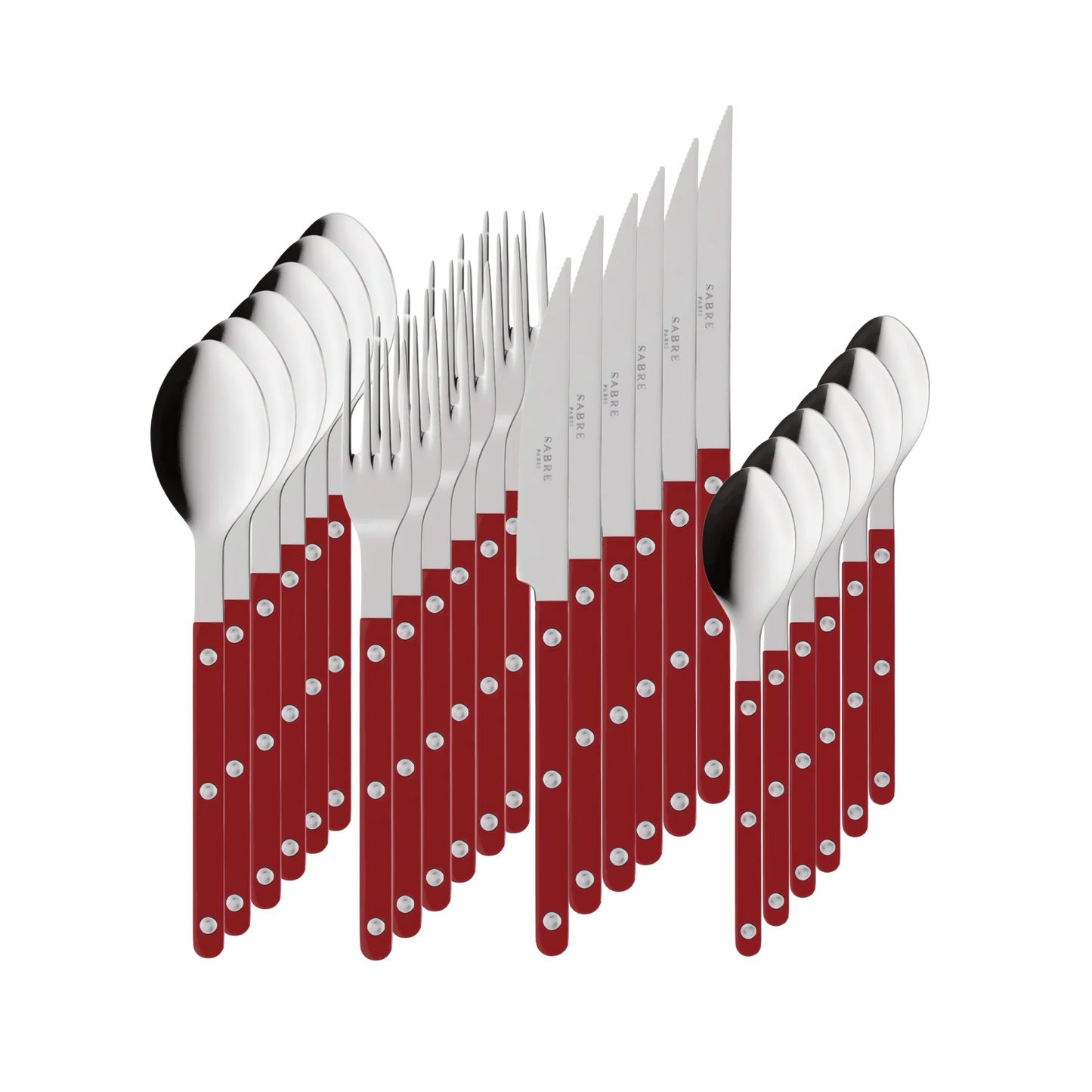 Bistrot Cutlery Burgundy 24 Piece Set
