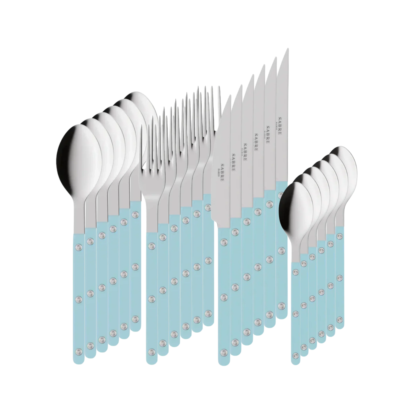 Bistrot Cutlery Pastel Blue 24 Piece Set