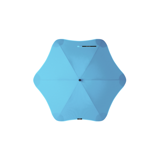Blunt sky blue classic umbrella open top view