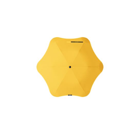Blunt citrus yellow metro umbrella open top view