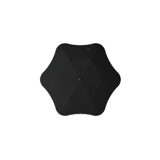 Blunt ink black metro umbrella open top view