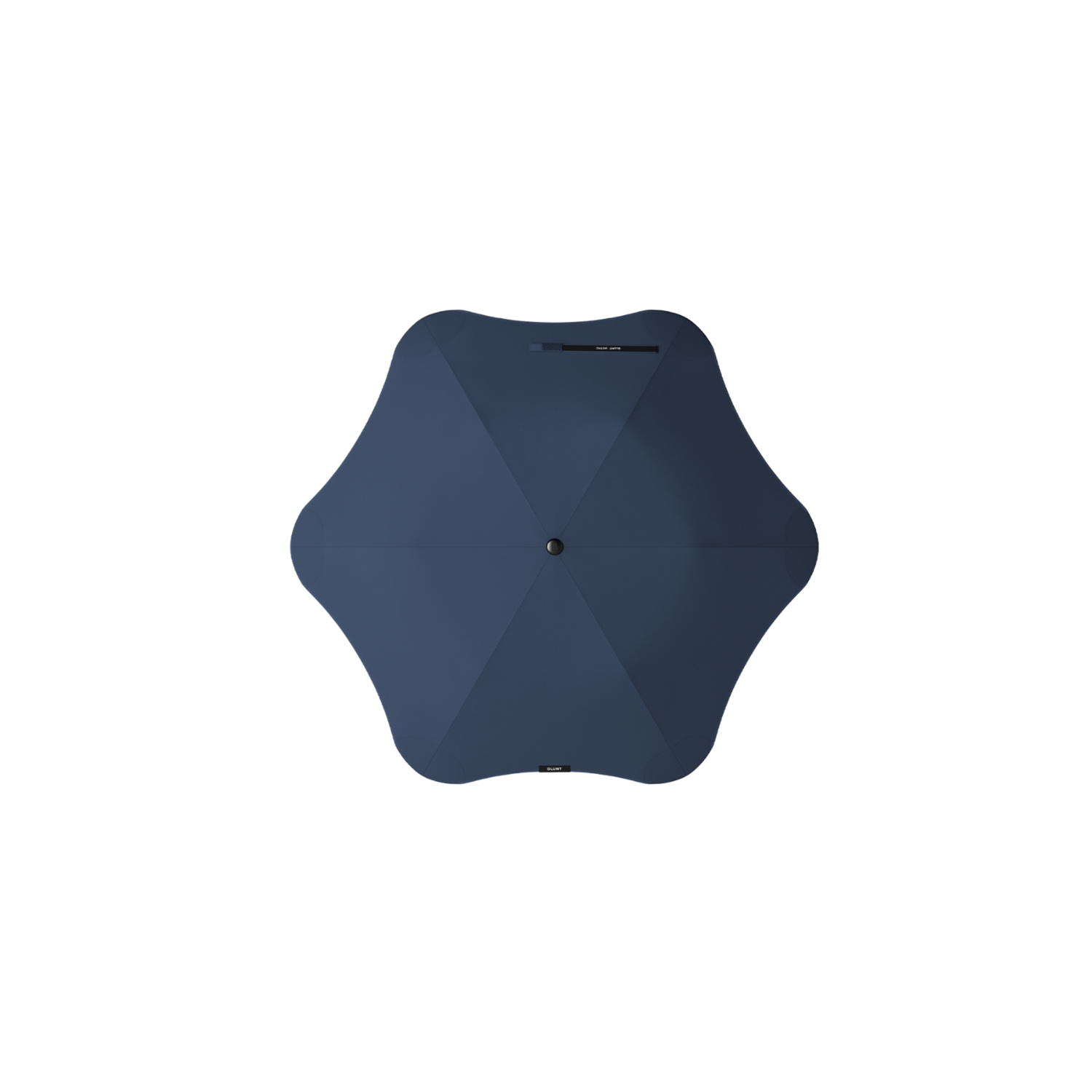 Blunt navy metro umbrella open top view