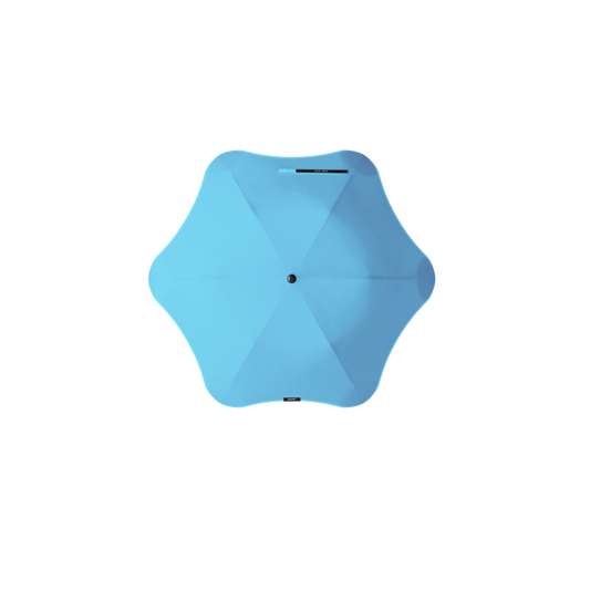 Blunt sky blue metro umbrella open top view