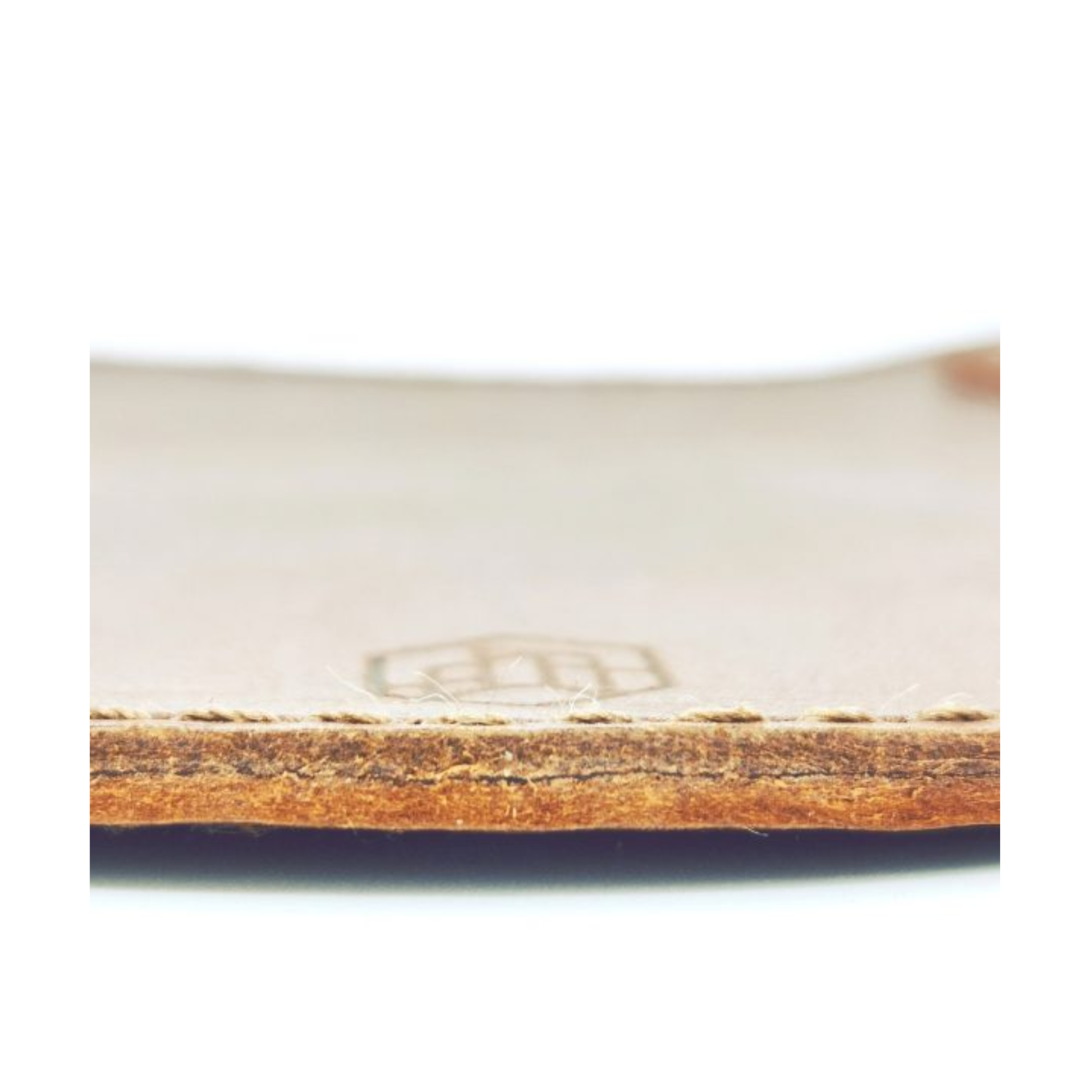 Thick buffalo Leather from the Brut Homeware classic oyster knife set featuring a stainless steel knife with acacia wood handle, presented in a black box-an elegant and durable toolset for seafood enthusiasts.