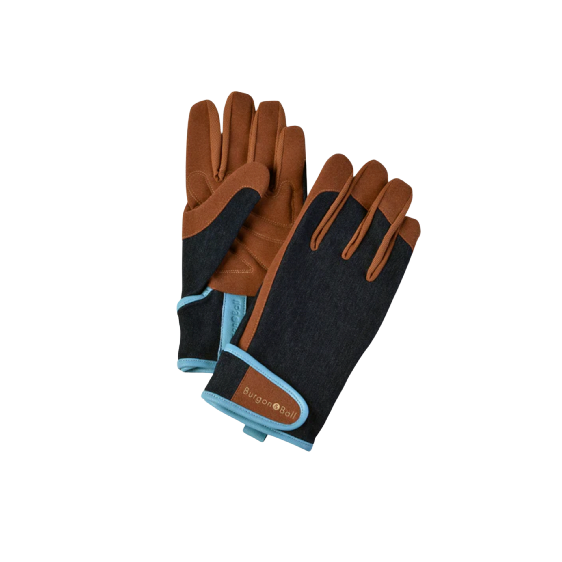 Burgon & Ball gardening glove pair front and back view out of packaging