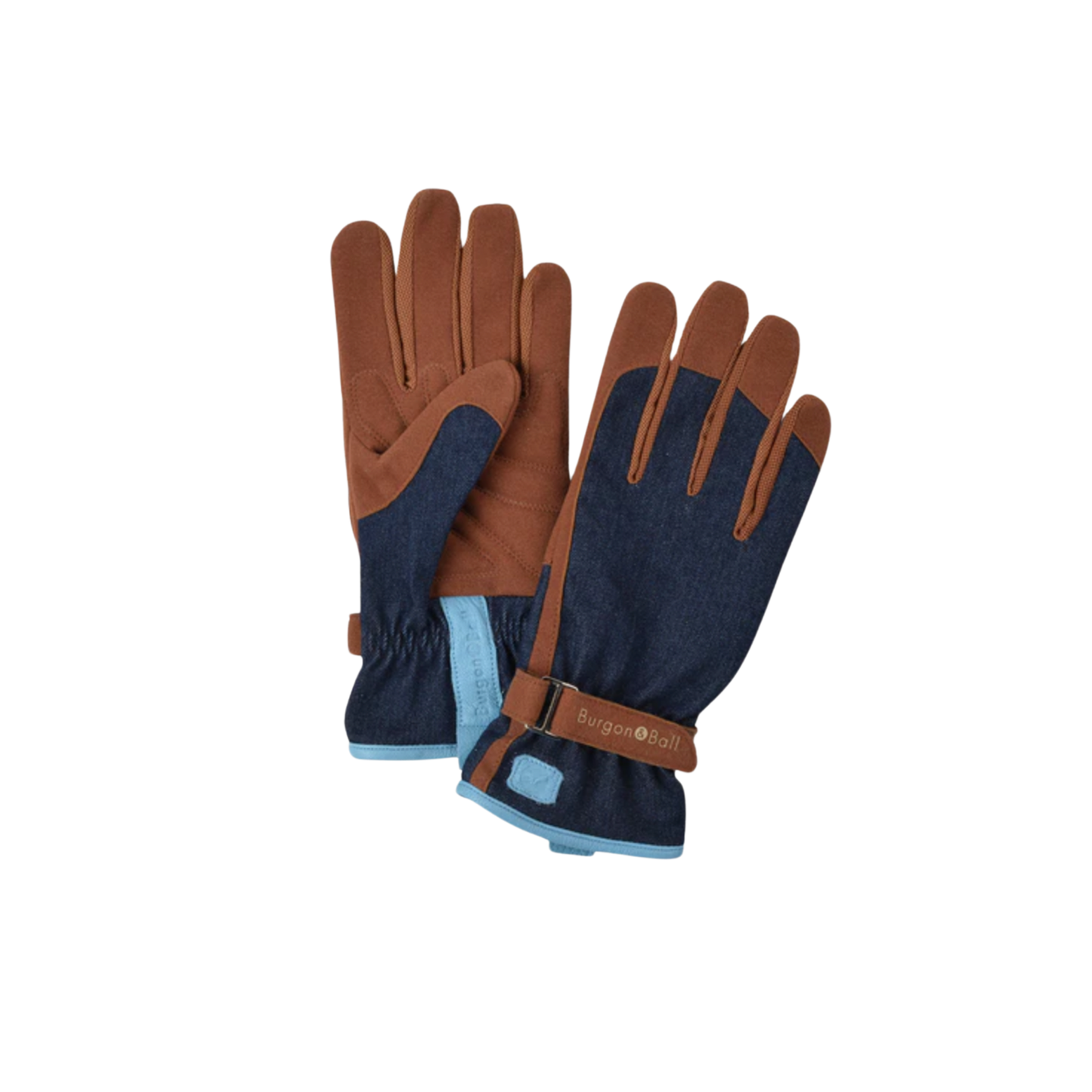 Burgon & Ball gardening glove pair front and back view out of packaging