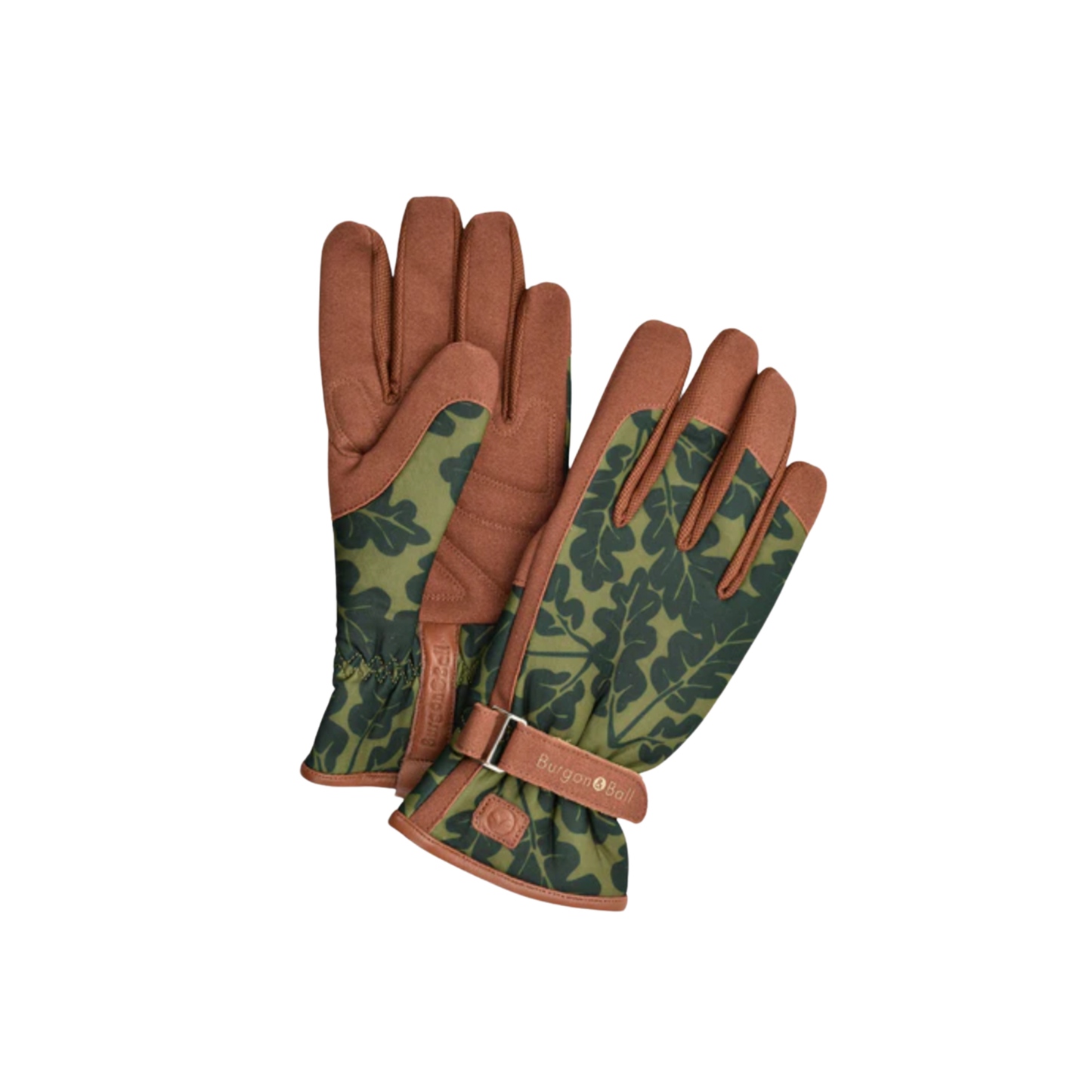 Burgon & Ball gardening glove pair front and back view out of packaging