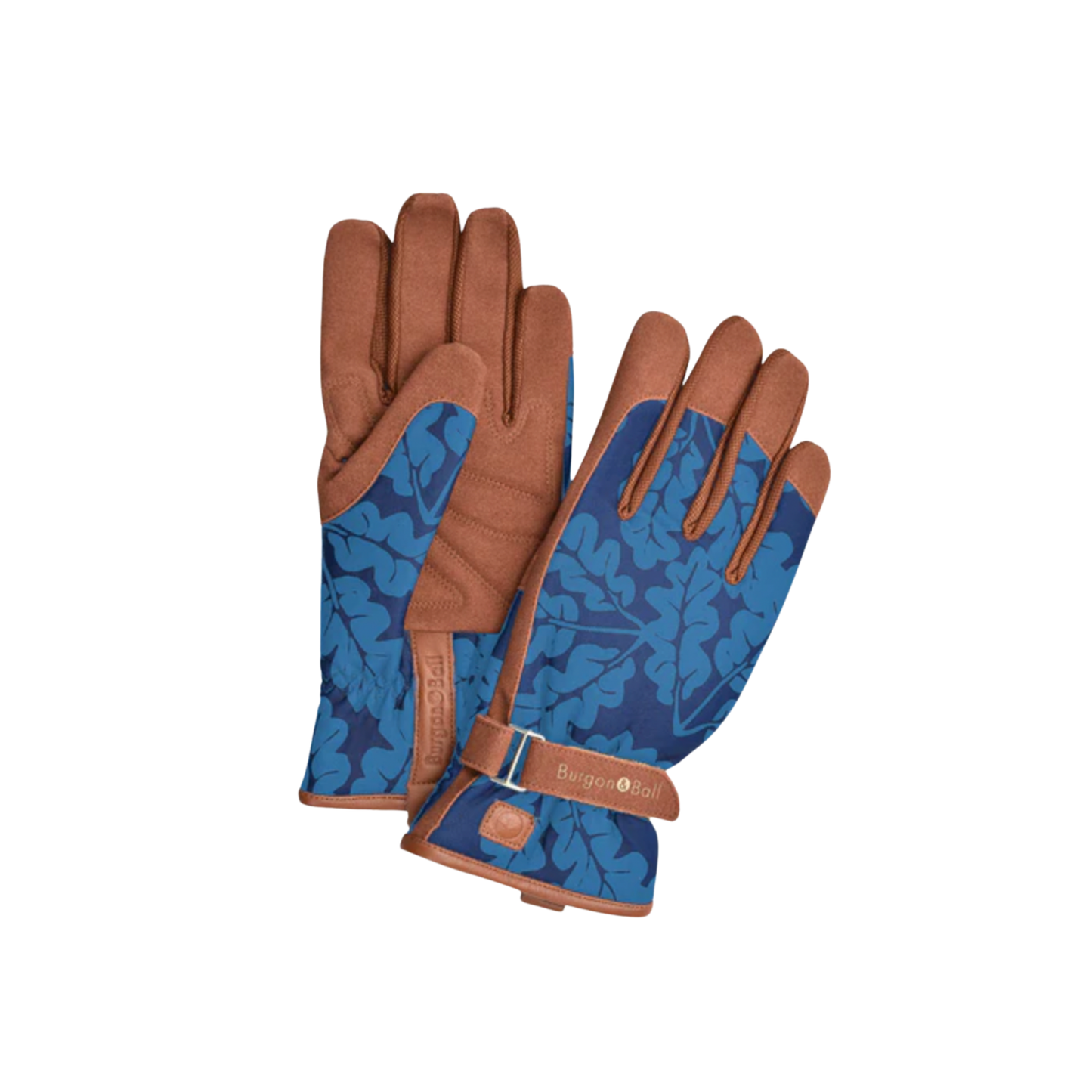 Burgon & Ball gardening glove pair front and back view out of packaging