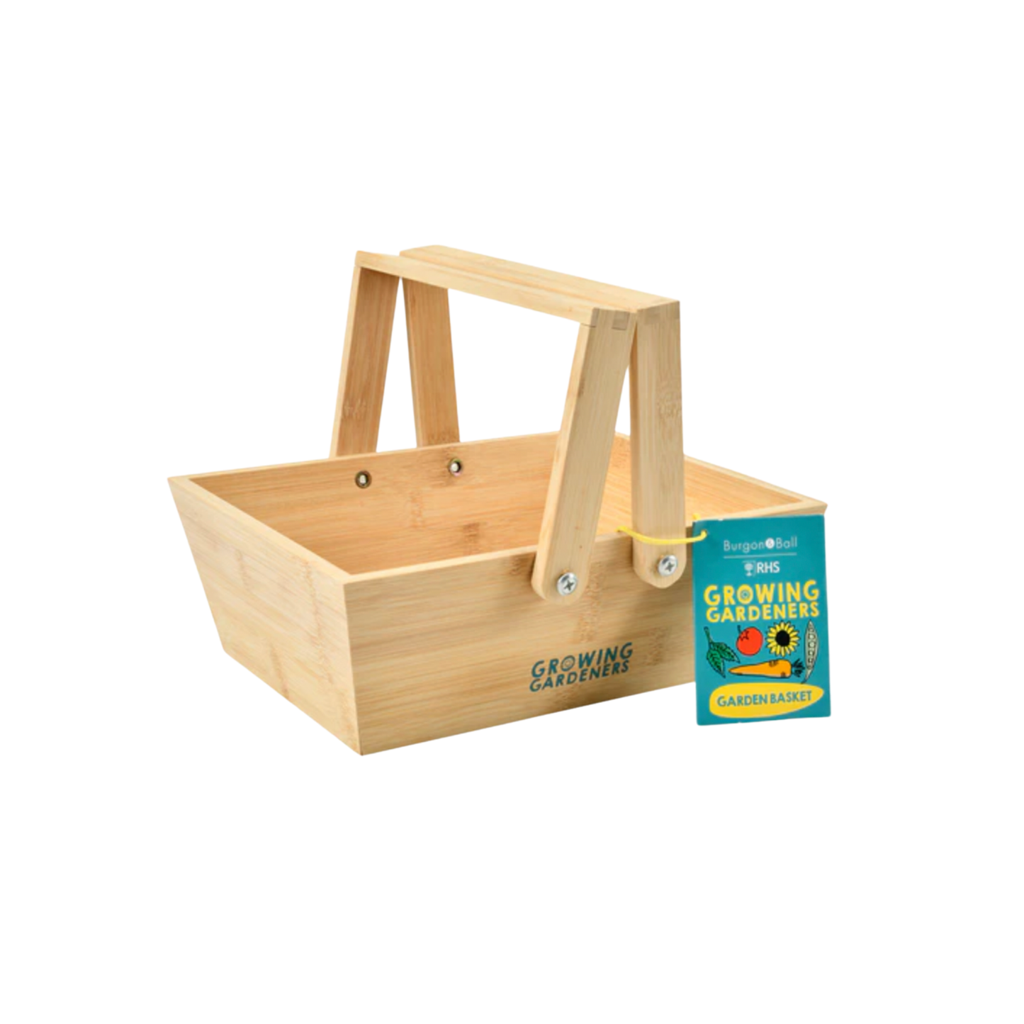 Burgon & Ball kids wooden harvesting basket