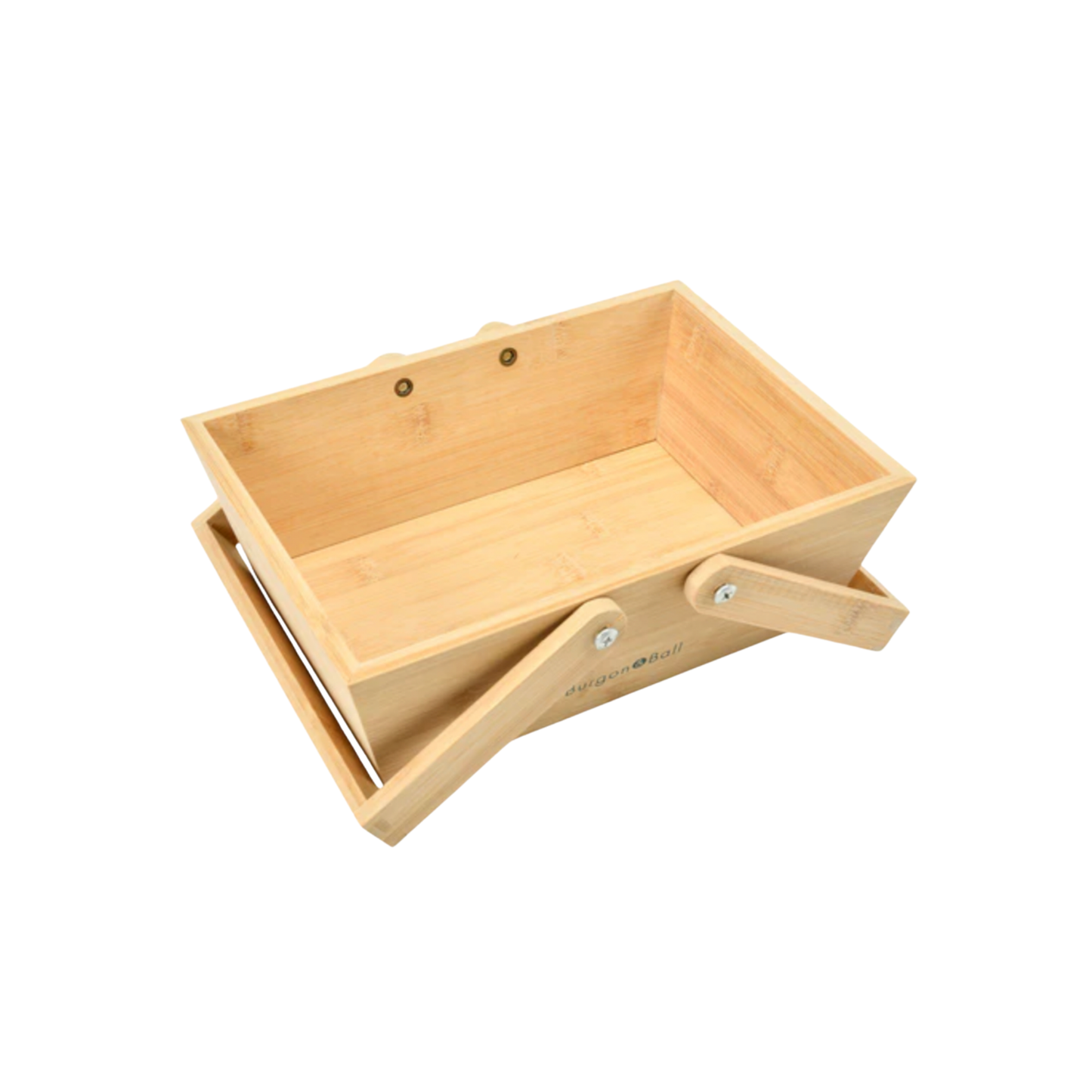 Burgon & Ball kids wooden harvesting basket with handles down
