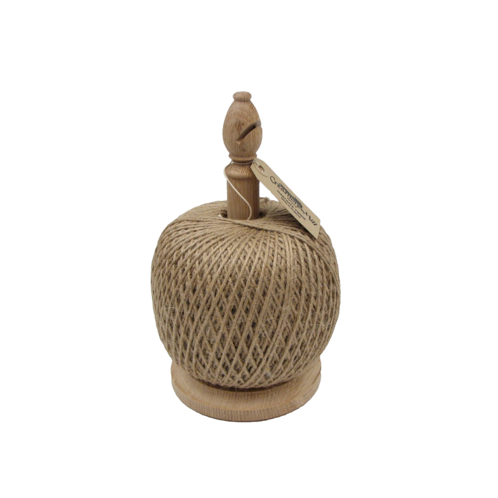 Twine stand with cutter natural large front view