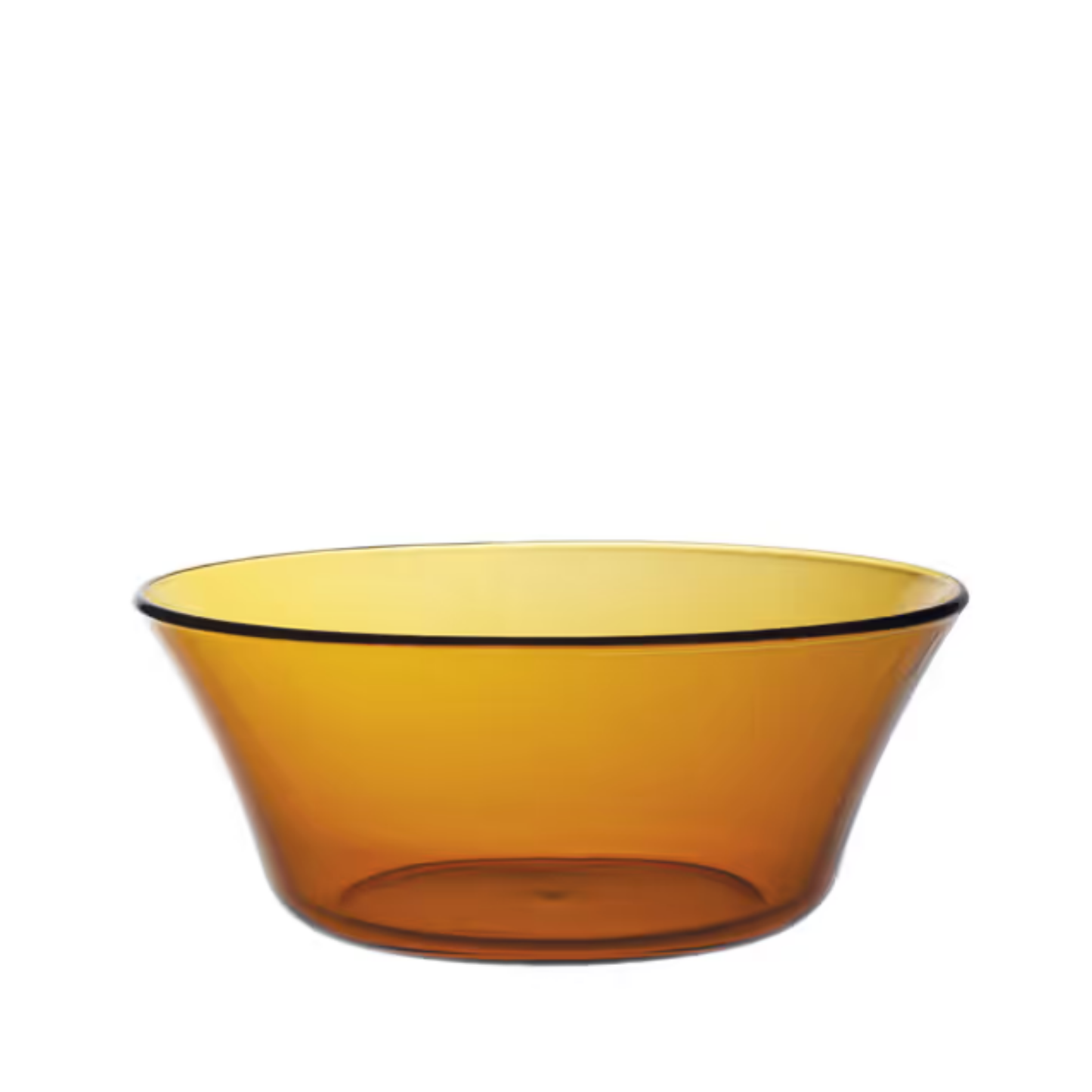 Duralex tempered glass salad bowl, Amber, durable and hygienic, resists thermal shock up to 130°C, nestable for easy storage, dishwasher and microwave safe