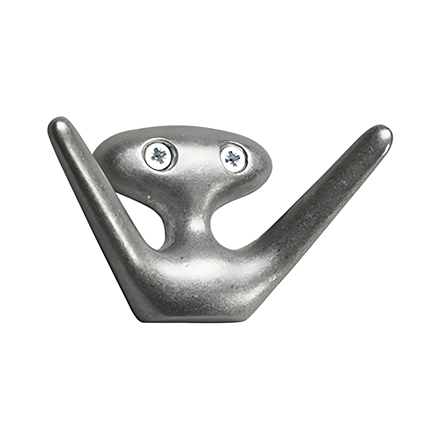 Essem Mama Hook Aluminium designed by Jonas Bergfeldt, made from recycled aluminum featuring a chartacterful hook with open arms.