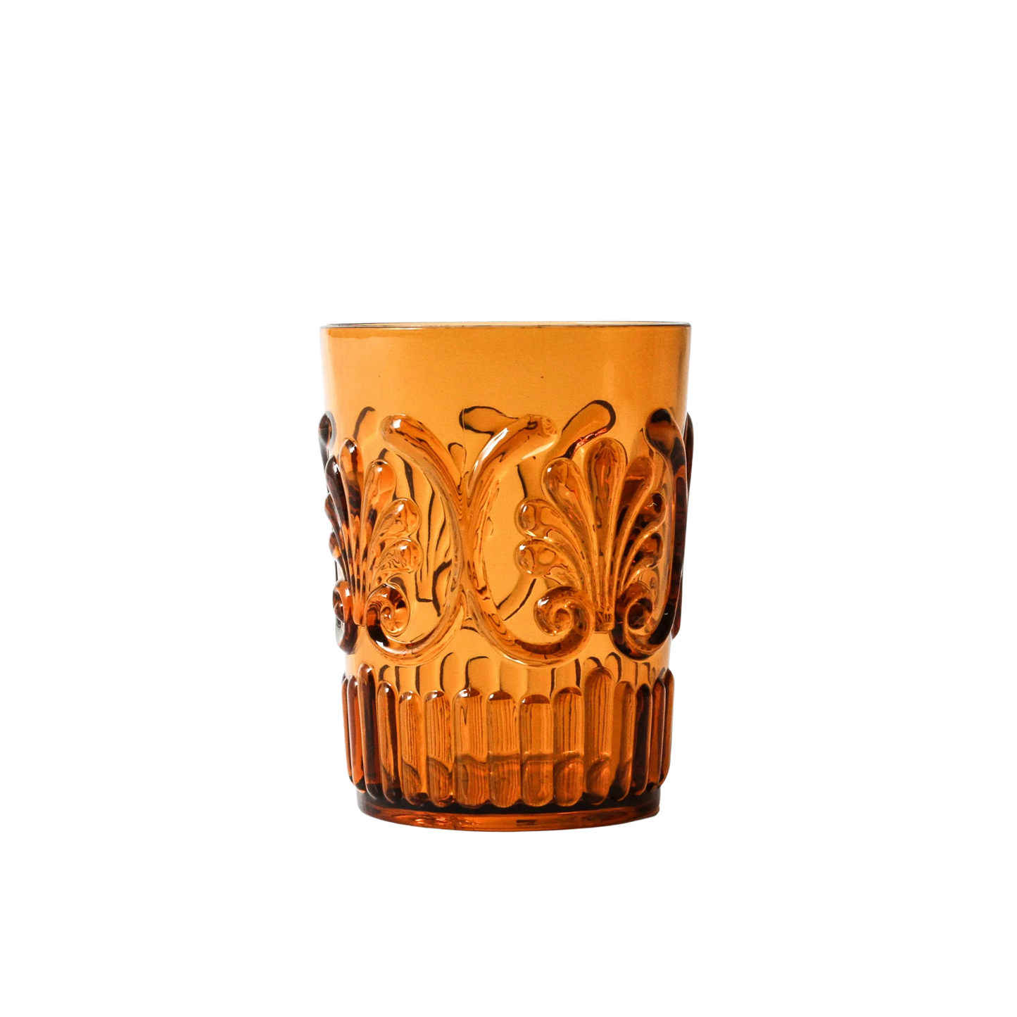 Front view of acrylic tumblr amber