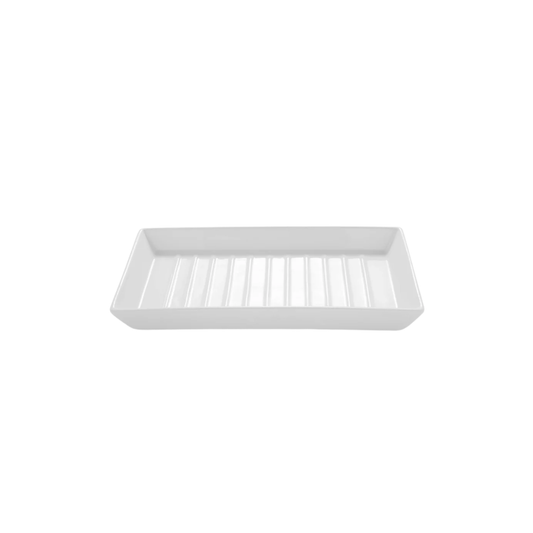 Bath platter side angled view