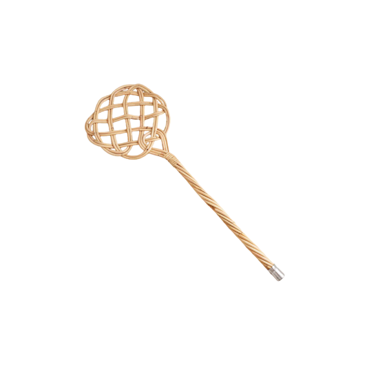 Fathom Carpet Beater - Handwoven rattan reed, 75x23cm, durable and splinter-resistant, traditional dust remover for carpets, rugs, cushions, and pillows, handcrafted German cleaning tool, eco-friendly and long-lasting.