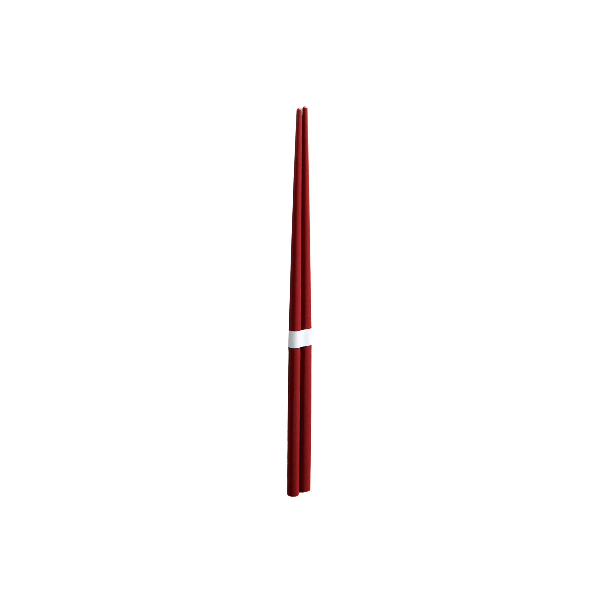 Top down view of Fathom Chopsticks Pair Lacquered Royal blue finish with subtle white accent for smooth and glossy surface.
