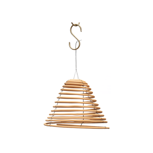 Heaven in Earth Citronella Coil Hanging Large with small citronella coil out of packaging