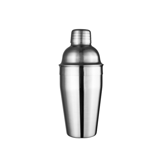 Metal cocktail shaker 500ml front view