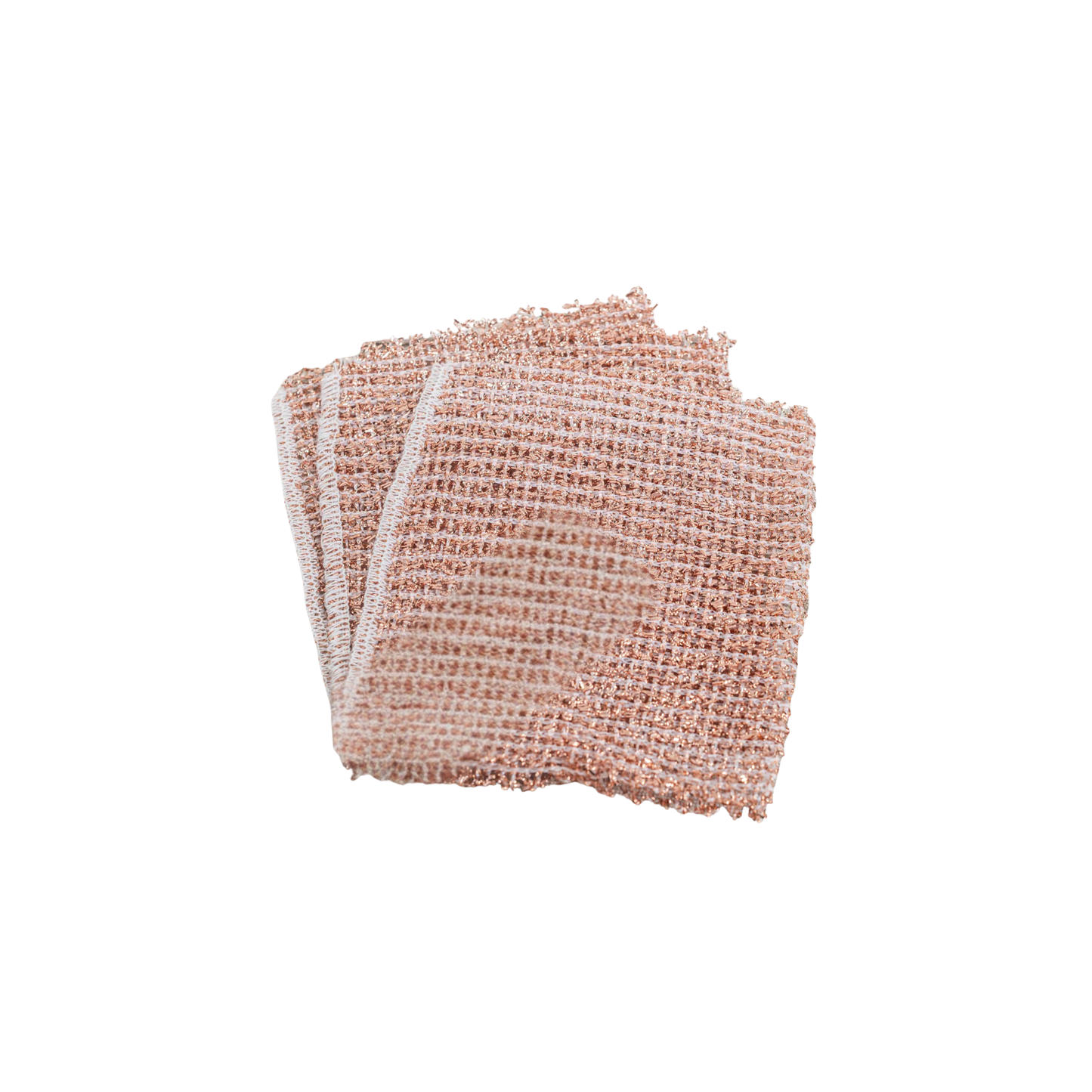Fathom Copper Pot Scrubbers - German-made cleaning tools with fine copper threads, remove tough dirt without scratching, ideal for pots, pans, stoves, glass, and sinks, available in cloth, sponge, and scourer types.