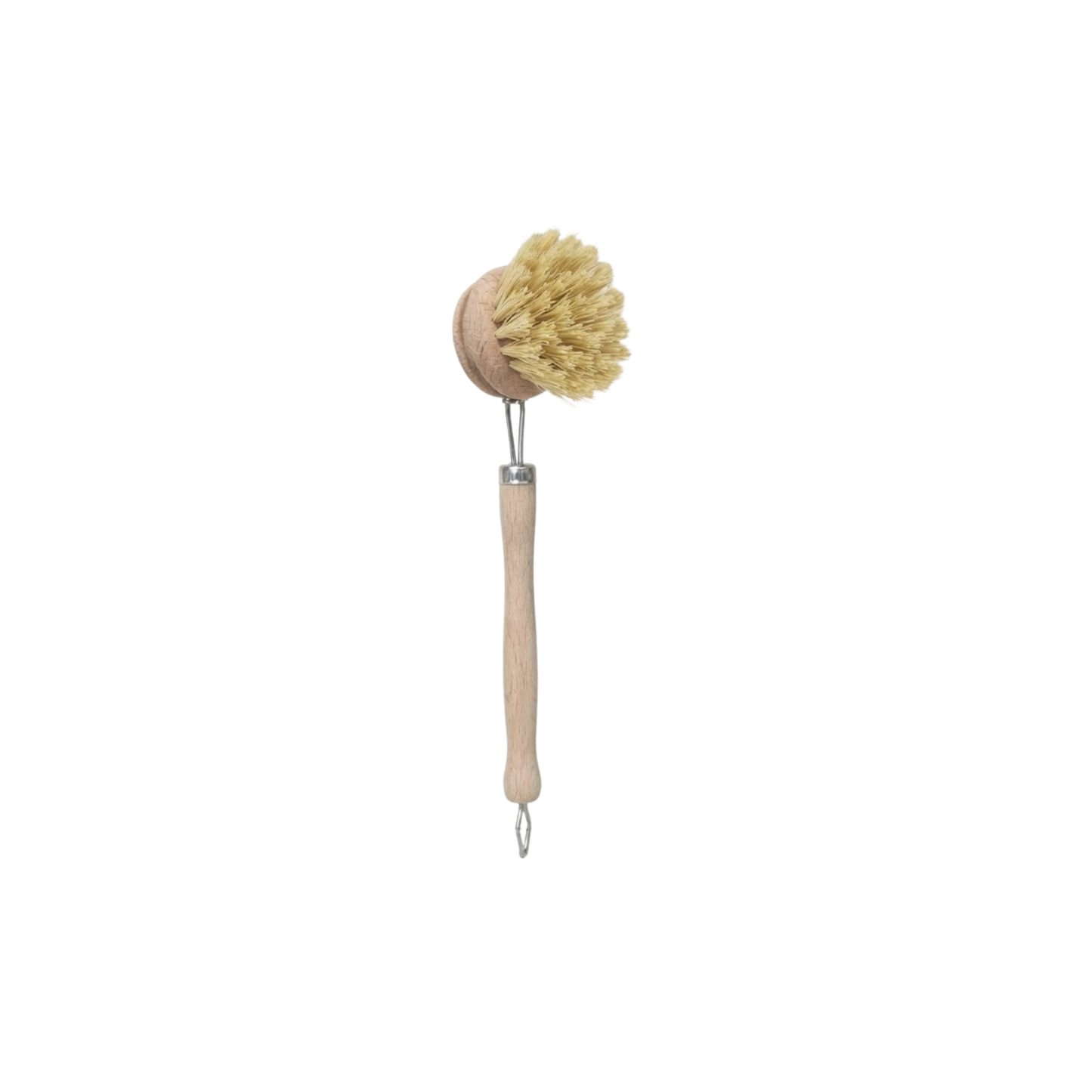 Fathom Dish Washing Brush - German-made 25cm wooden handle brushes with blonde bristles, ideal for glassware, dishes, and pots, durable eco-friendly kitchen cleaning tools with replaceable heads.