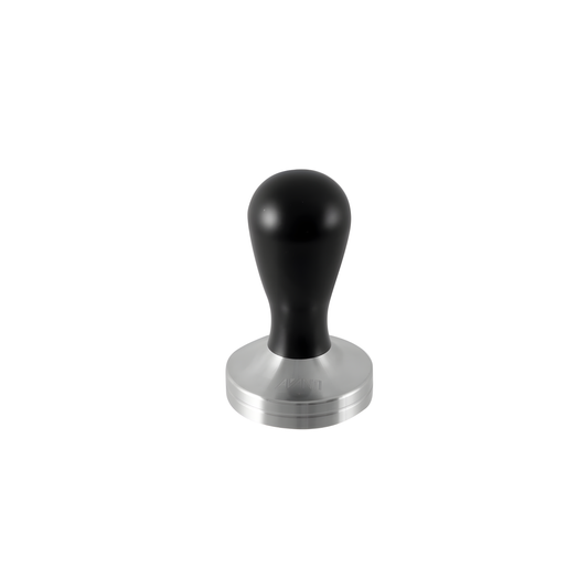 Fathom Espresso Tamper with 304 stainless steel flat base and anodized aluminium handle, 58mm professional coffee tamper for consistent espresso tamping.