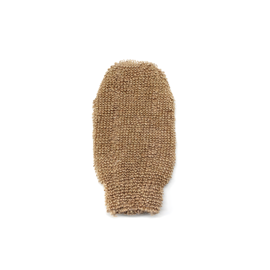 Fathom exfoliating bath mitt made from natural sisal fibre, textured body scrub mitt for spa-quality exfoliation and gentle cleansing in the shower.