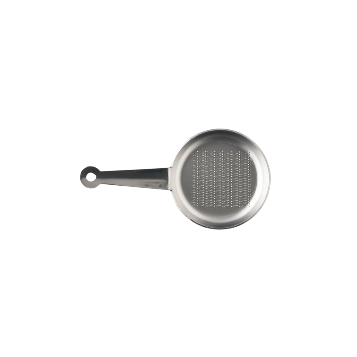 Front view of Fathom Japanese Mini Grater White Ceramic, compact design for grating small amounts of salt, ginger, and wasabi, etc.