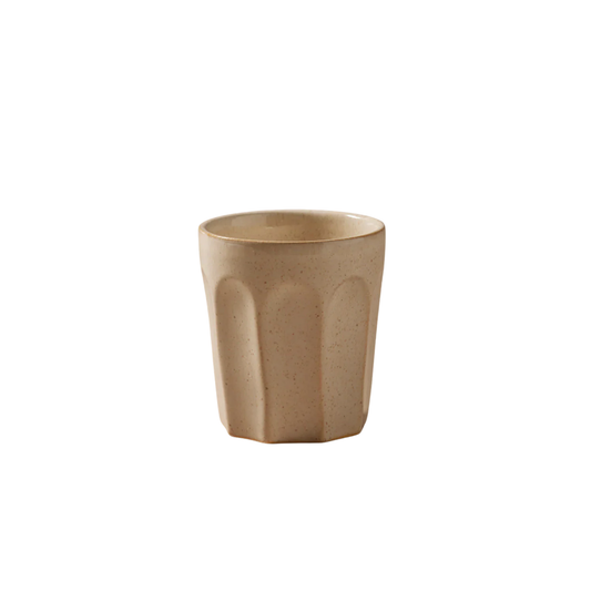 Off white latte mug front view