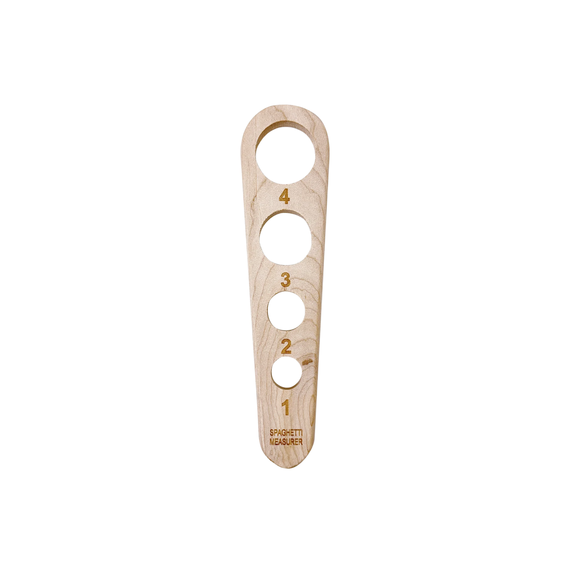 Maple pasta measuing paddle 23 cm front view