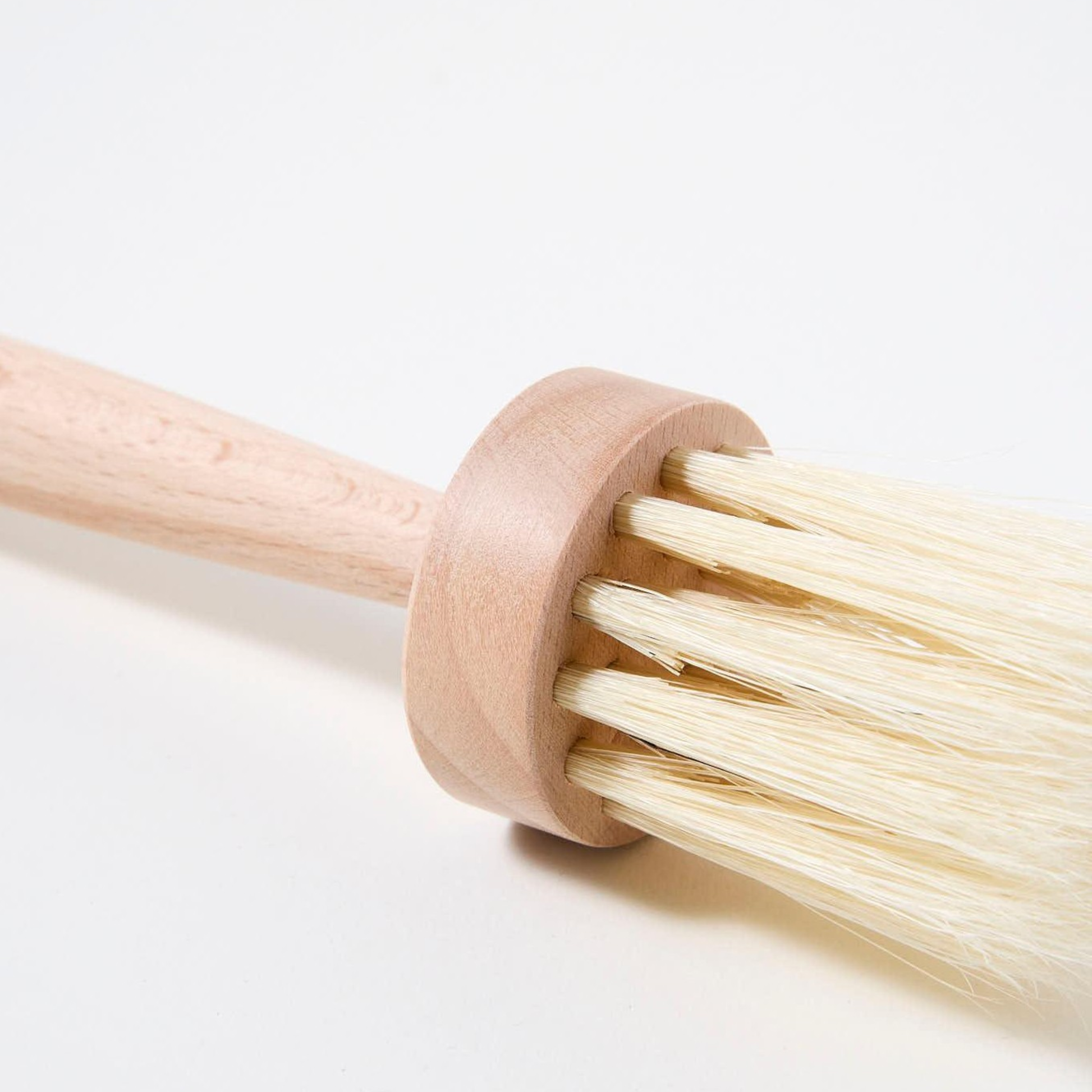 Close up of the brush of Fathom Large Pastry Brushes, German-made natural bristles, 23cm butter brush, ideal for baking and basting.