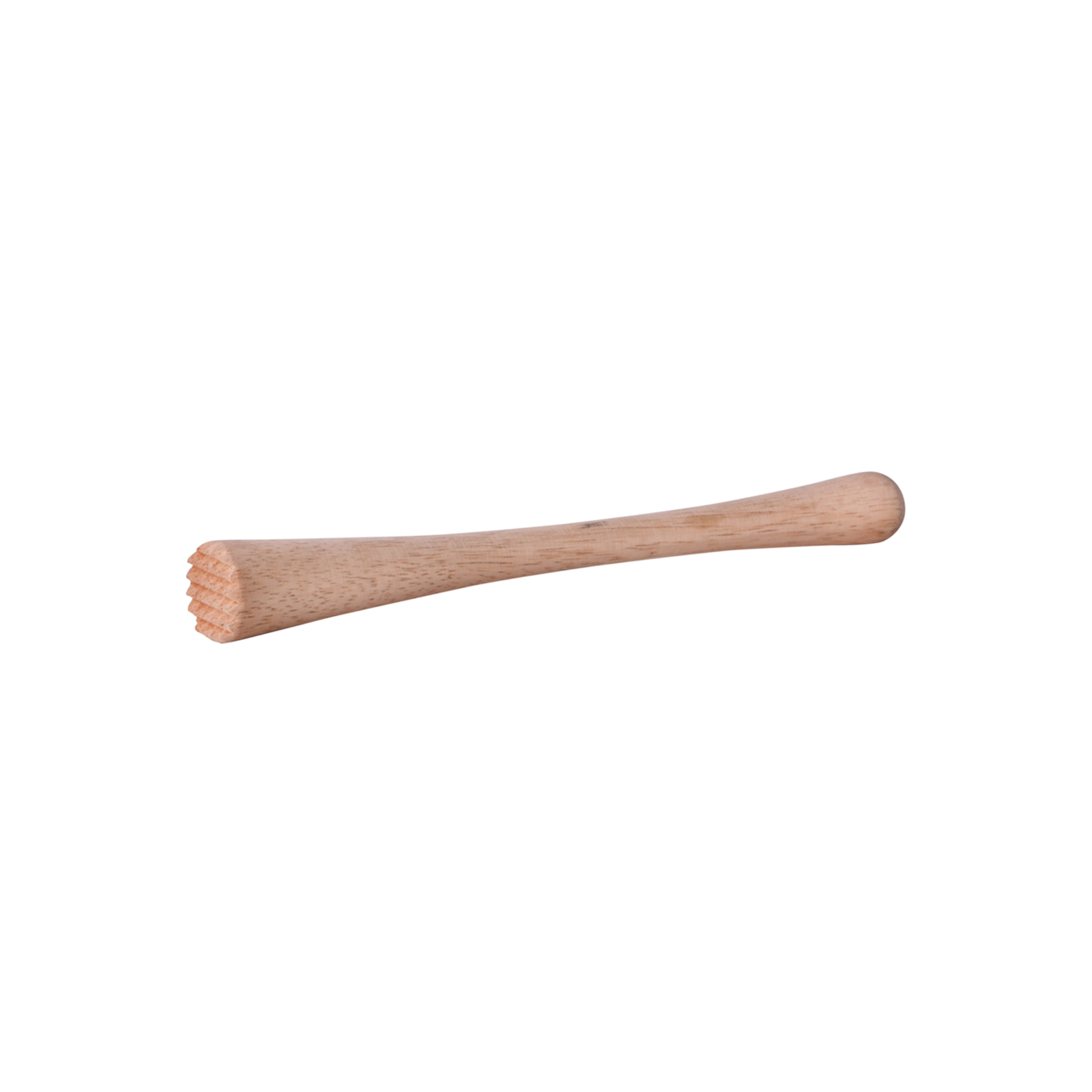 Wooden cocktail muddler side view 