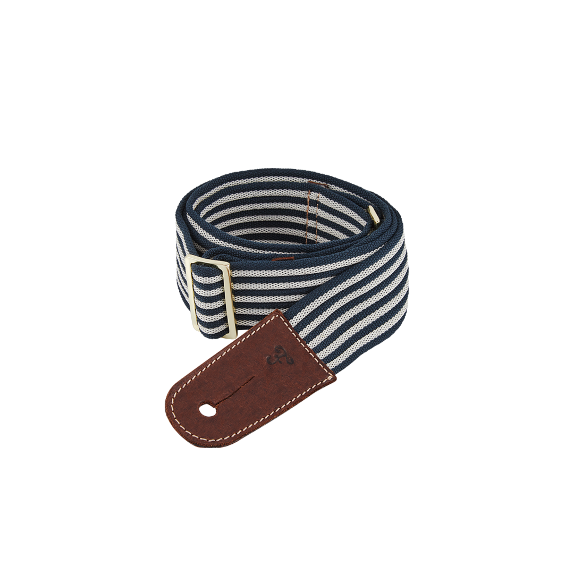 Coiled FIELD BAR Drinks Box Swing Sling, Sea boat blue and Safari white, adjustable from 94.5cm to 147cm, genuine leather, comfortable on shoulder.