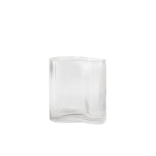 Floral Interiors Ripple curve vase