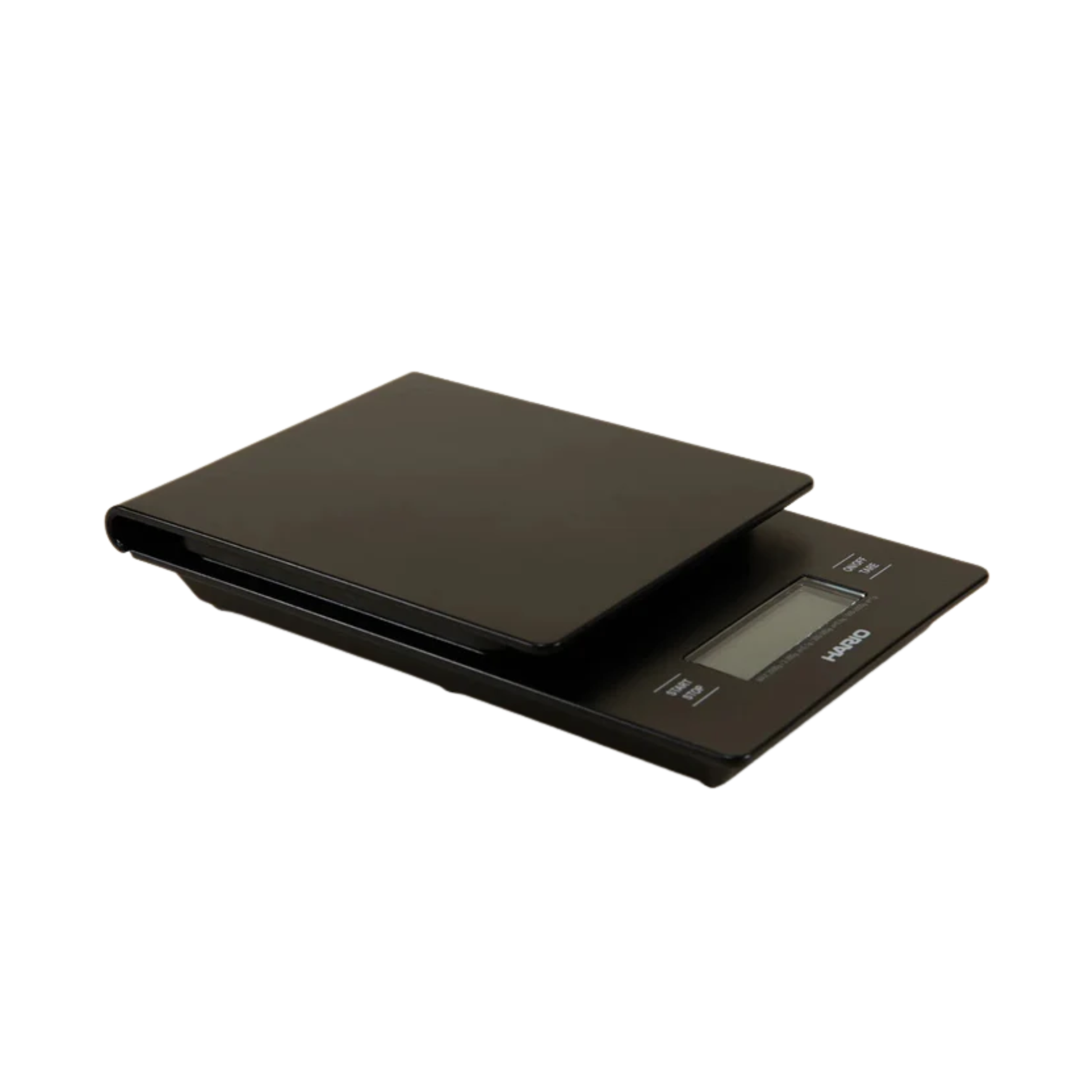 HARIO V60 Drip Scale Black ABS resin with built-in timer and precision measurement up to 2000 grams.