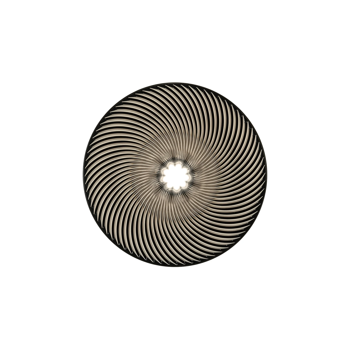 Top view of the Hario V60 Neo Coffee Dripper 02 Black which is made from PCT resin and silicone rubber, with detachable base for hybrid brewing.