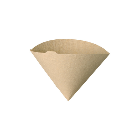 HARIO V60 coffee paper filters 02 natural brown unbleached paper pulp designed for V60 drippers for clear and balanced coffee, 1 to 4 cup capacity.