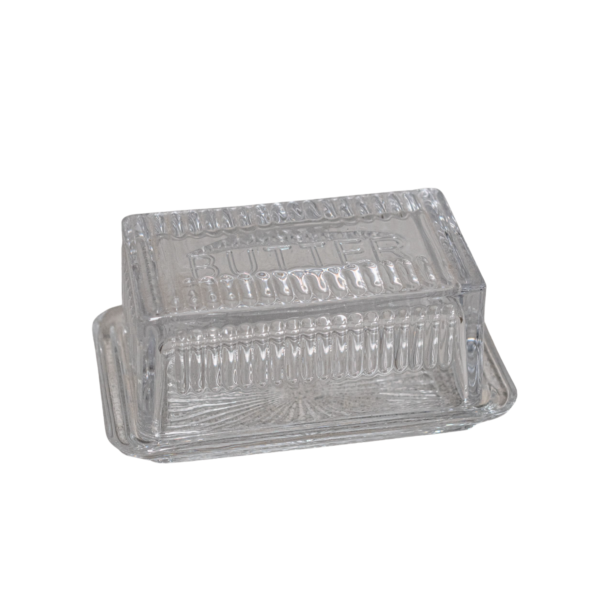 Heaven in Earth Glass Butter Dish