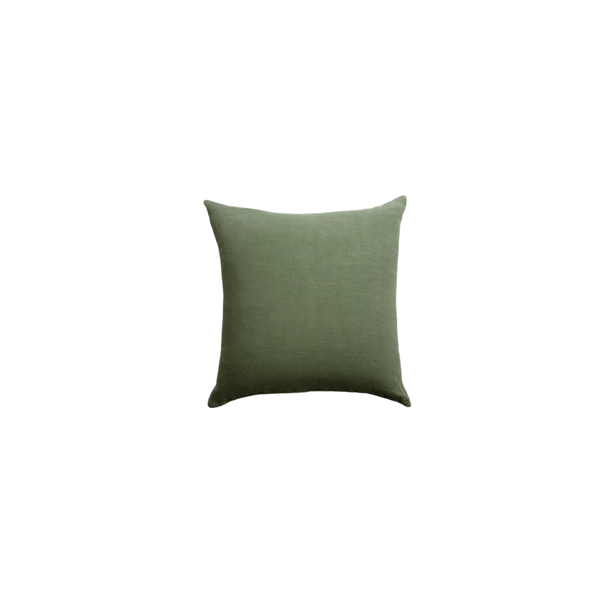 Hommey linen cushion moss front view
