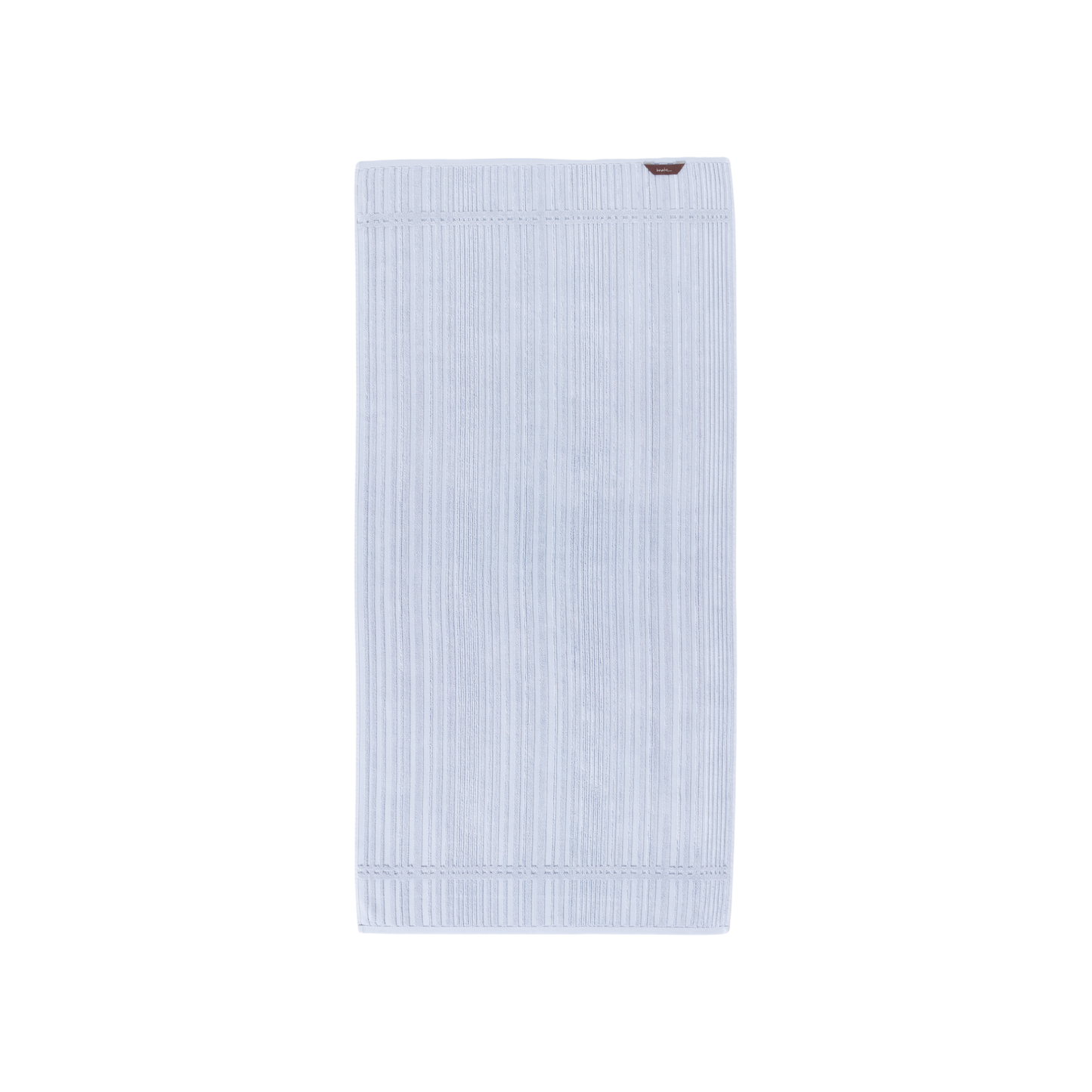 Reversed Innate Shale River bath towel 70 x 140 cm, luxury absorbent terry cotton bath towel in shale grey tones with textured striped design, made from 100% OEKO-TEX certified cotton and woven in Portugal.