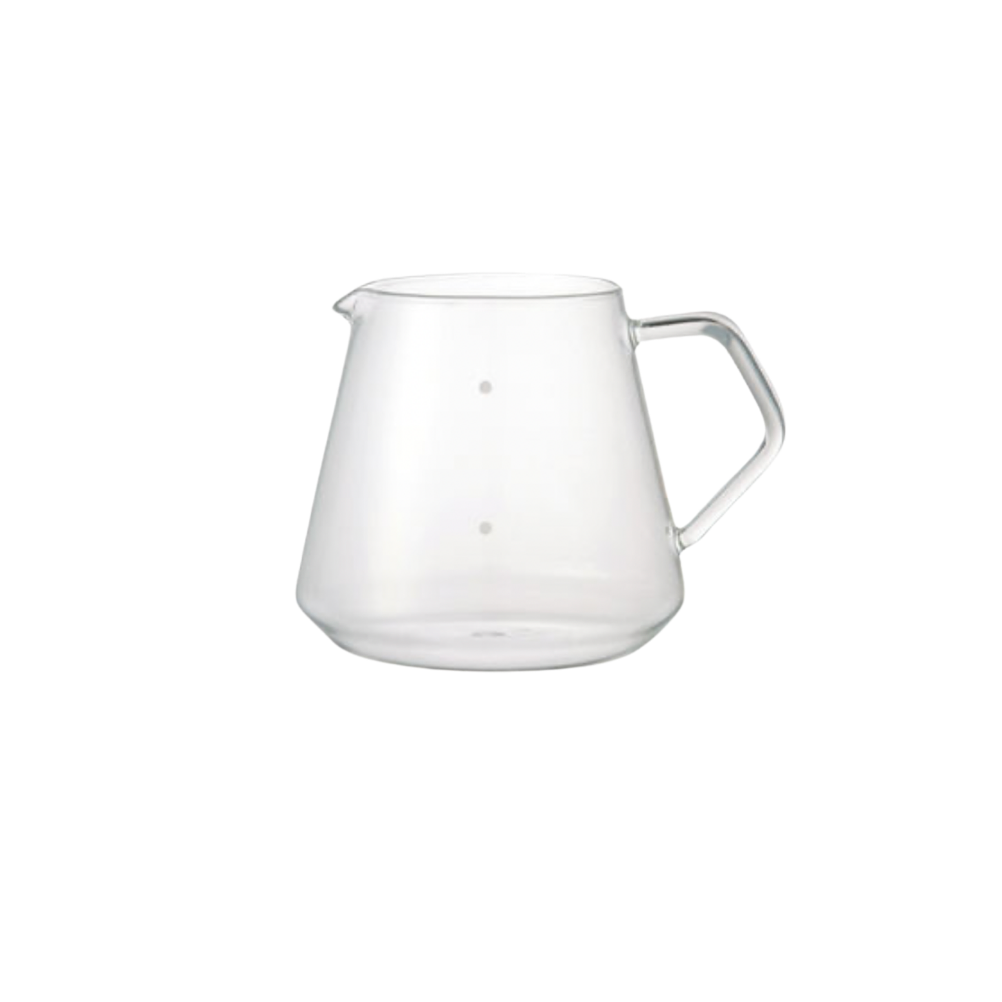Sleek Kinto Glass coffee jug apart of the Kinto Brass Brewer Stand Set 700ml