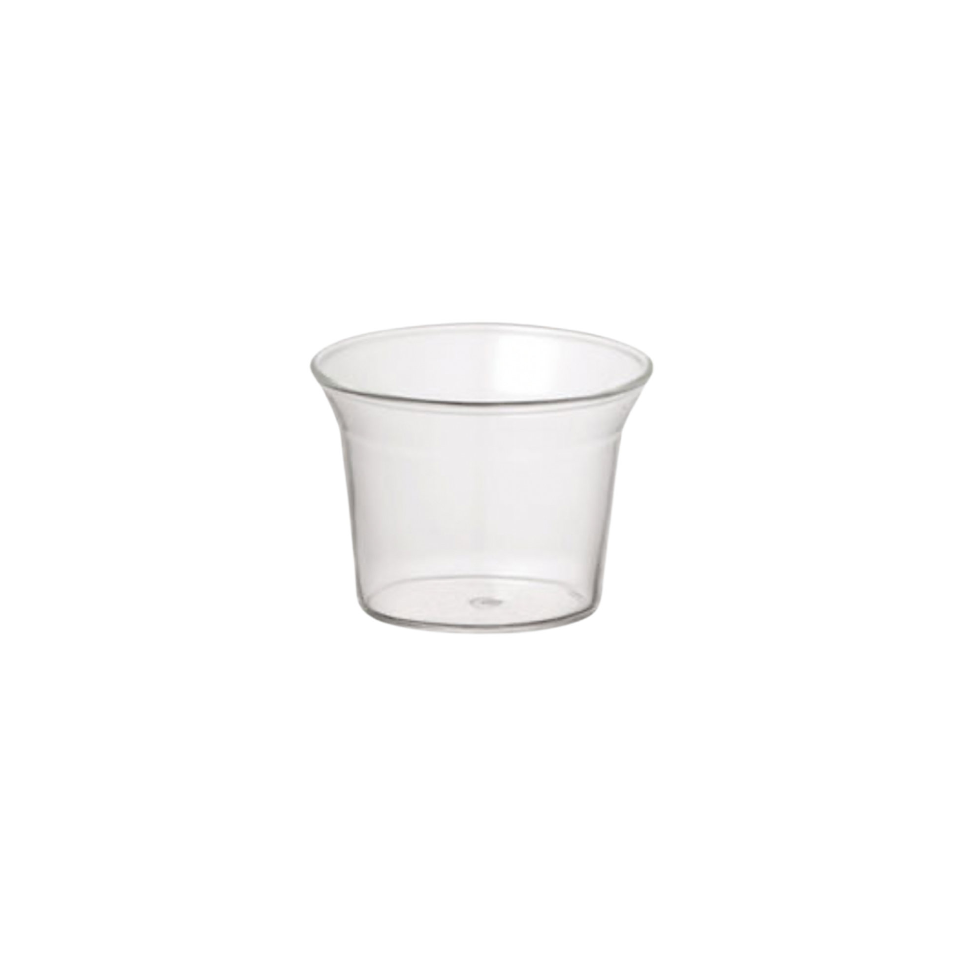 Sleek Kinto Glass drip dish apart of the Kinto Brass Brewer Stand Set 700ml