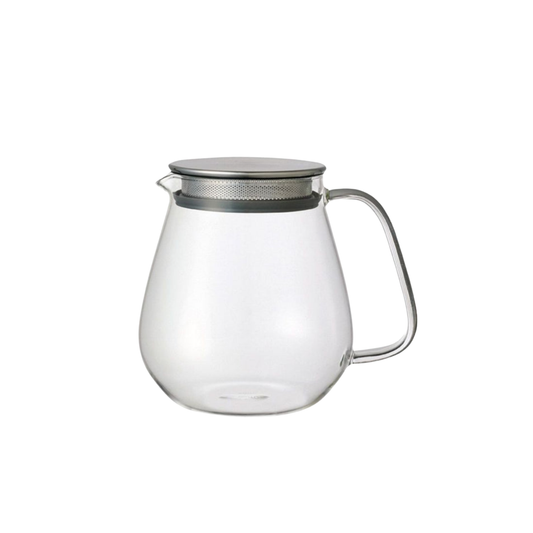 Stylish Kinto glass and stainless steel Unitea One Touch Teapot 720ml