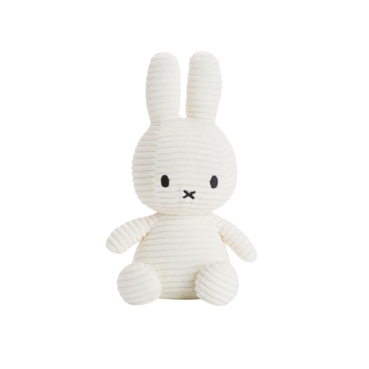 Sitting Miffy 23cm offwhite corduroy front view