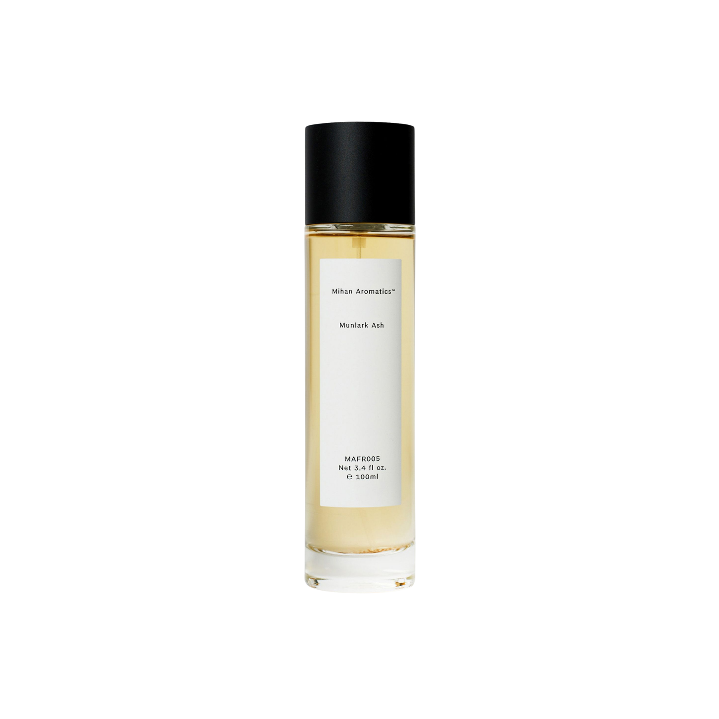 Mihan Aromatics 100ml Munlark Ash front view bottle