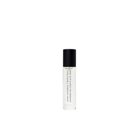 Mihan Aromatics 10ml Guilty Story front view bottle