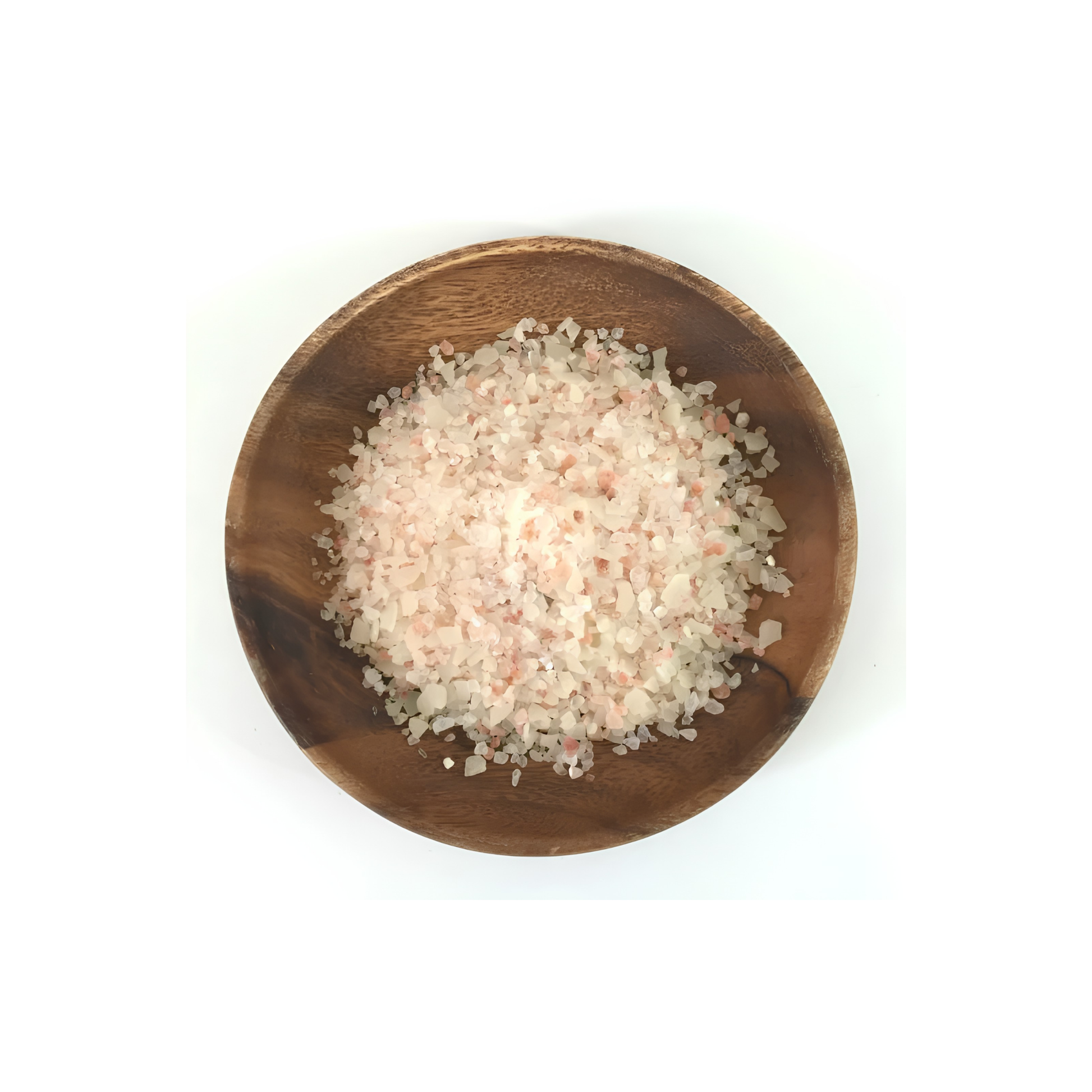 Salt on a bowl from Onsen Saru Hot Spring Bath Soak with soothing blend of sea salts, magnesium flakes, Scent of Japanese Matsu Pine, Cedarwood and Snow, 8oz resealable bag